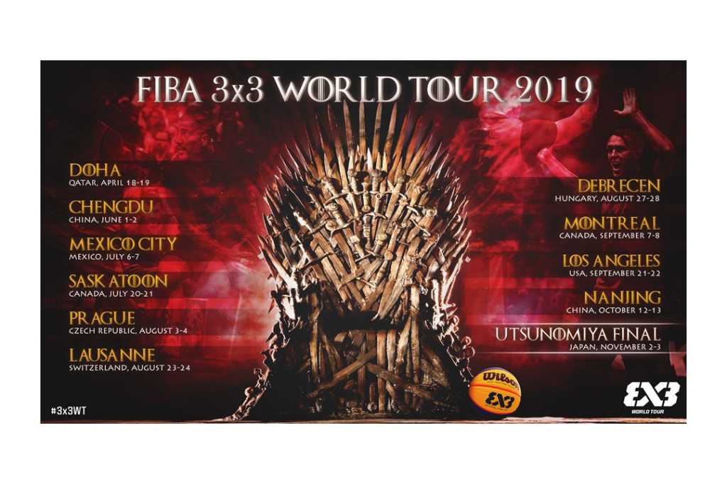 Predstavljen kalendar FIBA 3x3 Svetskog tura 2019